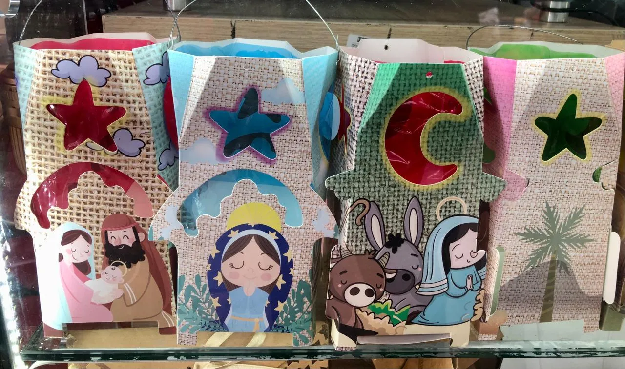 Farol navideño-motivos Navidad surtidos